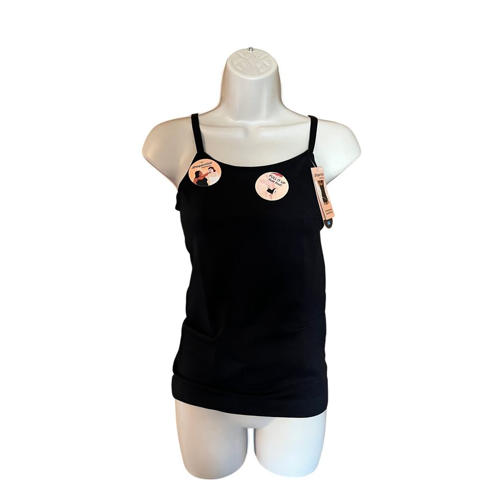 Shapermint Women's All Day Scoop Neck Cami Black Size XL NWT #62001
